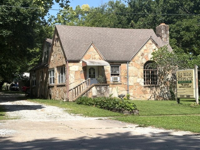 Stone exterior of the chiropractic office.